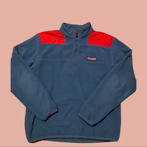 vineyard vines half-zip fleece sweater